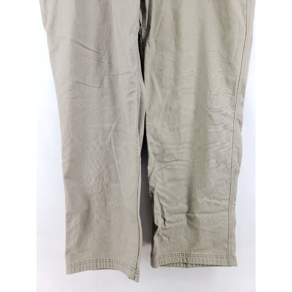 Duluth Trading Mens Size 42x30 Relaxed Fit Flex Fire Hose Pants Tan Cotton Blend - Picture 5 of 10